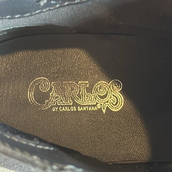 Carlos Brianne Blue Faux Suede Material Booties, size 8.5 - Picture 8 of 10